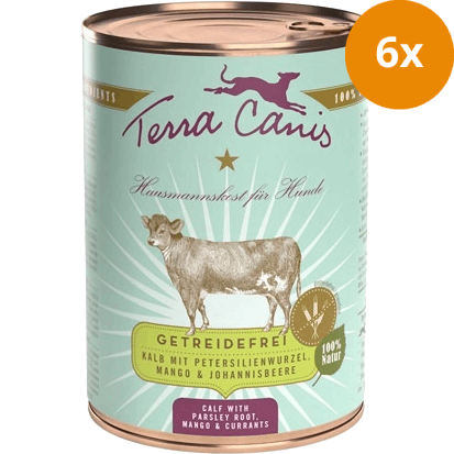 Terra Canis Menü Sensitive getreidefrei Kalb mit Petersilienwurzel, Mango & Johannisbeere 400 g