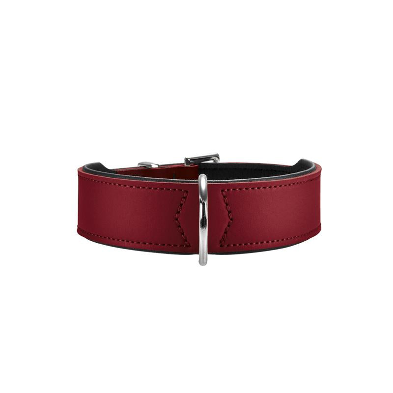 Hunter Halsband Basic 42 rot/schwarz 35 - 39,5cm/26mm