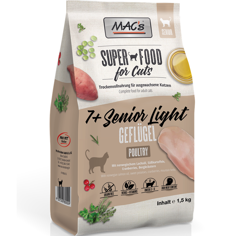Cat Superfood - 7+ Senior Light - 1,5 kg