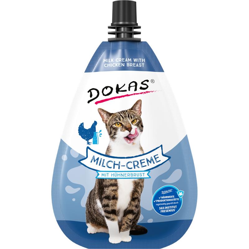 Dokas Cat Snack Milch-Creme mit Hühnerbrust 80g