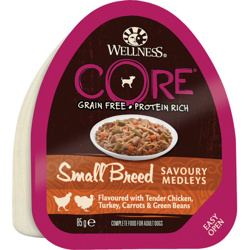 Wellness CORE Small Breed Huhn, Truthahn & Gemüse 85 g