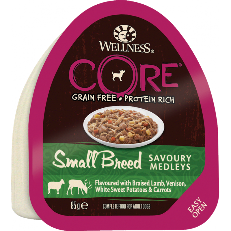 Wellness CORE Small Breed Lamm, Hirsch & Gemüse 85 g