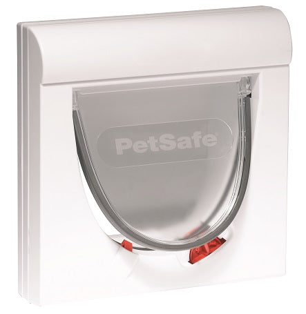 PetSafe Katzenklappe Classic magnetisch  mit 4 Verschlussoptionen weiß