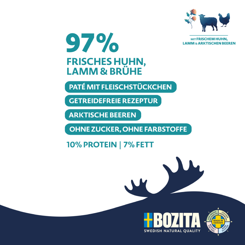 Bozita Purely Paté mit Lamm 370 g Tetra