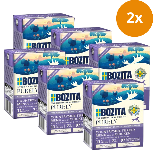 Bozita Purely Puppy & Junior Paté mit Pute 370 g Tetra