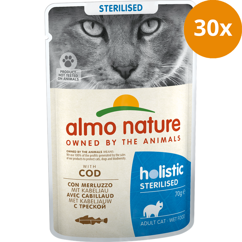 Almo Nature P.B. Holistic Sterilised mit Kabeljau 70 g