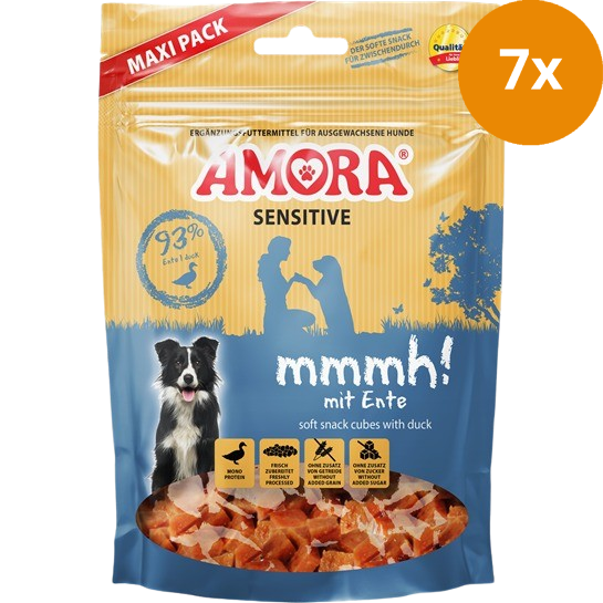 AMORA Dog Snack Sensitive mmmh! mit Ente 350 g