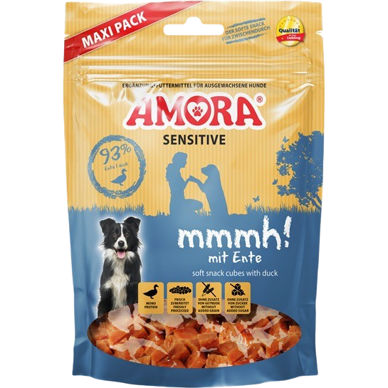 AMORA Dog Snack Sensitive mmmh! mit Ente 350 g