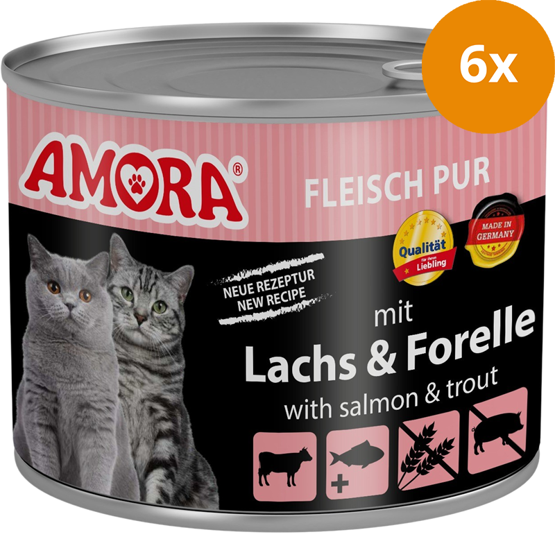AMORA Fleisch Pur Adult Lachs & Forelle 200 g