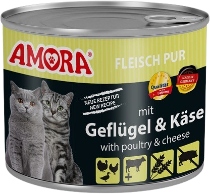 AMORA Fleisch Pur Geflügel & Käse 200 g