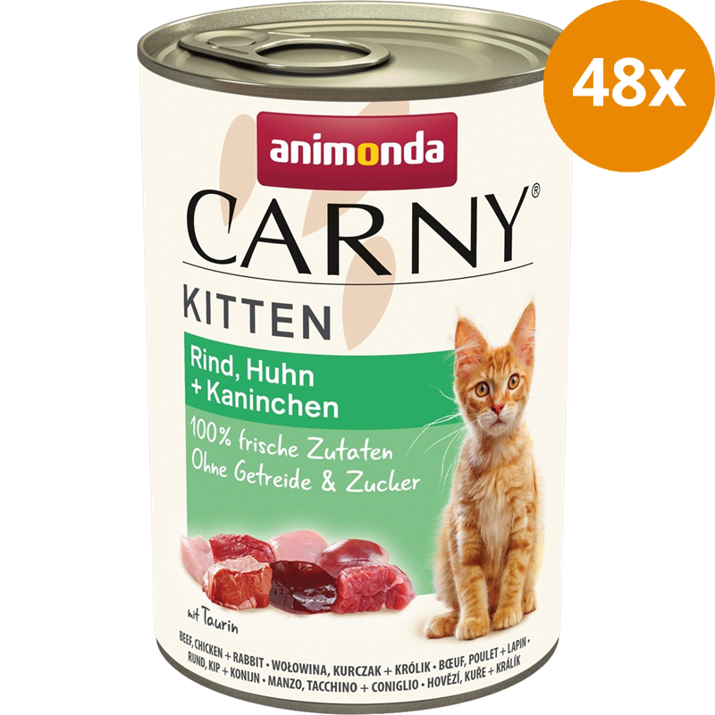 animonda Dose Carny Kitten Rind, Huhn & Kanininchen 400 g