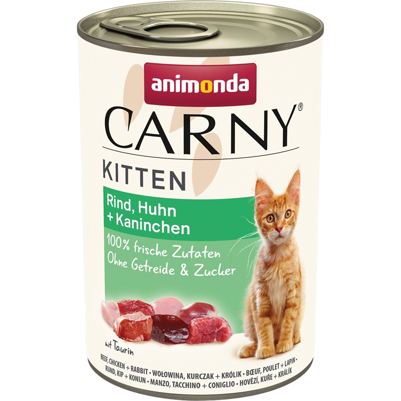 animonda Dose Carny Kitten Rind, Huhn & Kanininchen 400 g