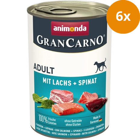 animonda GranCarno Adult mit Lachs & Spinat 400 g