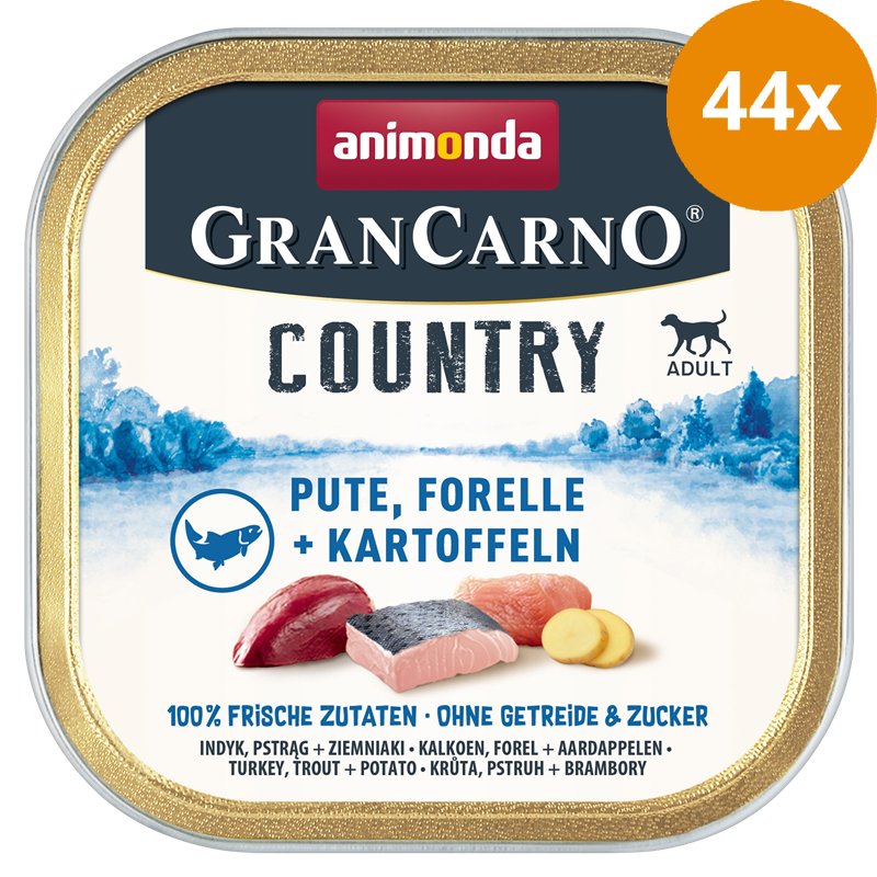 animonda GranCarno Country Pute, Forelle & Kartoffel 150 g