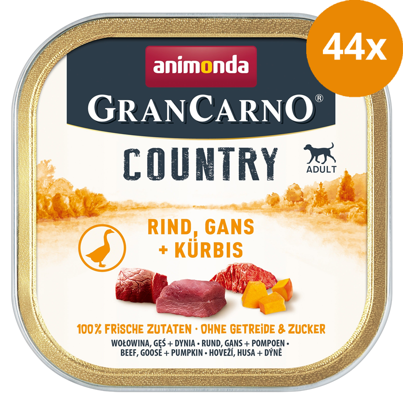 animonda GranCarno Country Rind, Gans & Kürbis 150 g