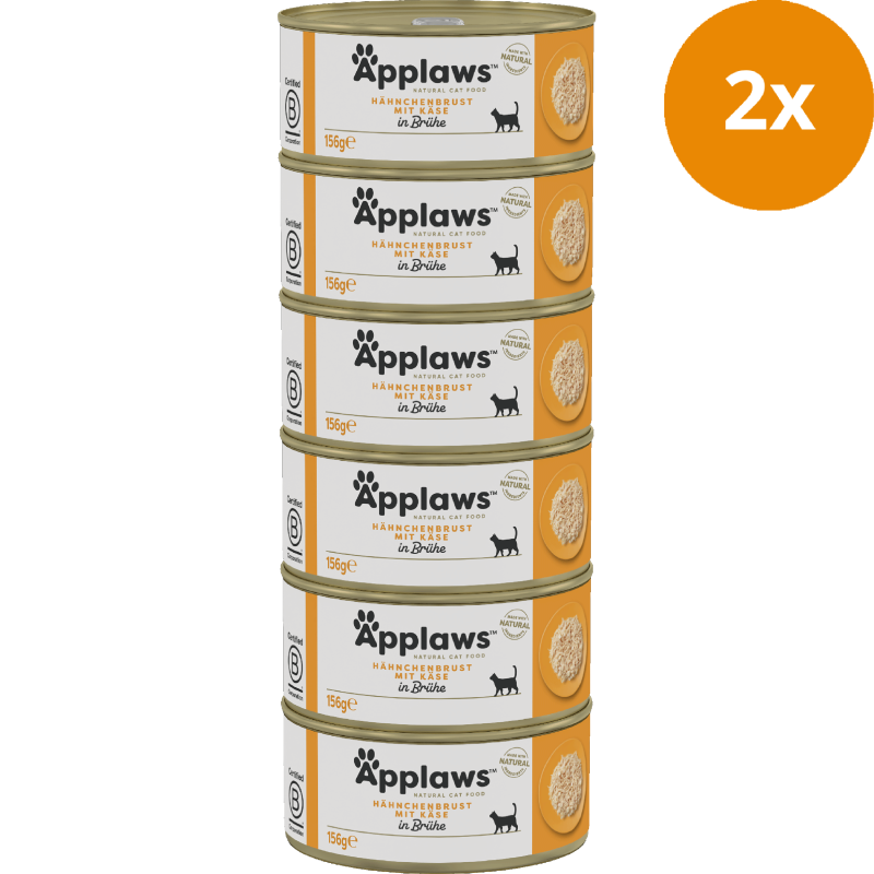 Applaws Dose S6 Huhn & Käse 936 g (6 x 156 g)