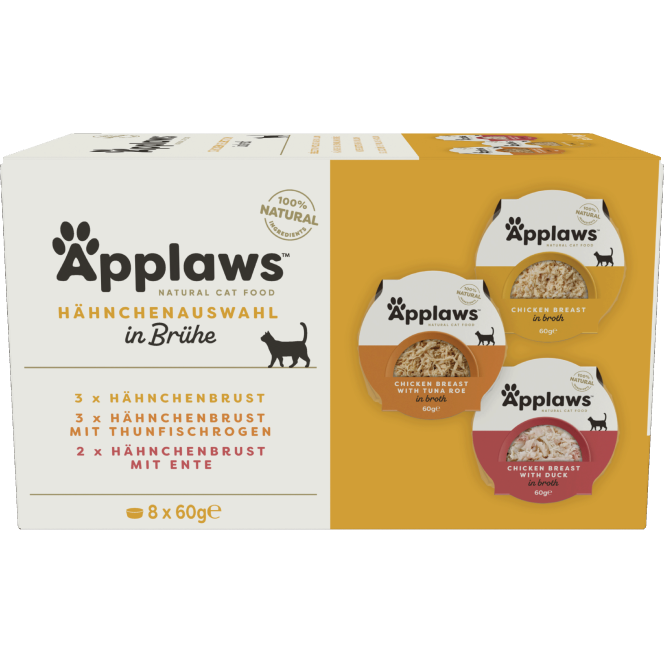 Applaws Natural Cat Pots Multipack Hühnchen 480 g