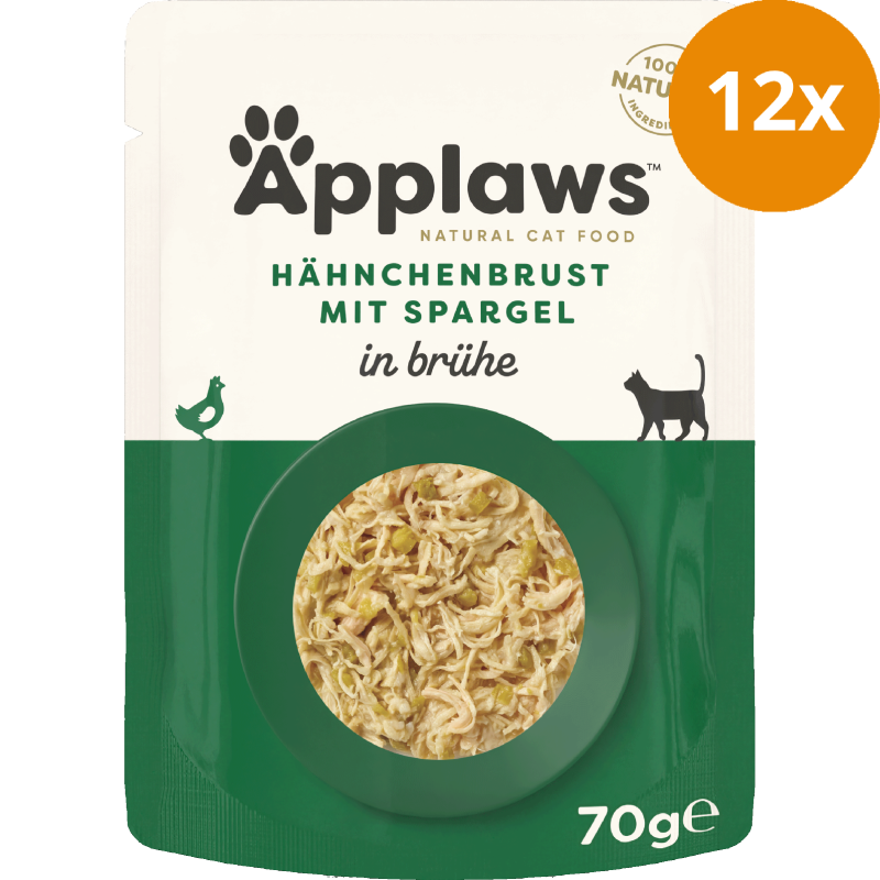 Applaws Natural Cat Pouches Hühnchenbrust & Spargel 70 g