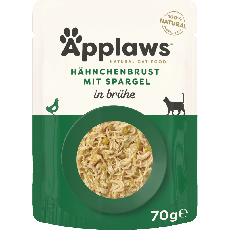 Applaws Natural Cat Pouches Hühnchenbrust & Spargel 70 g