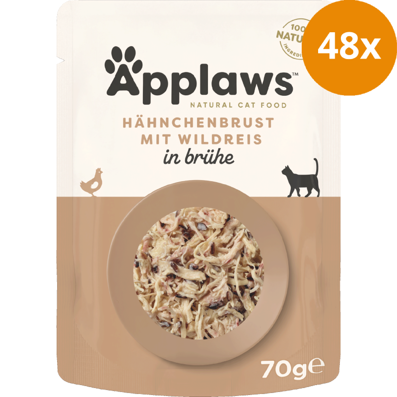 Applaws Natural Cat Pouches Hühnchenbrust & Wildreis 70 g