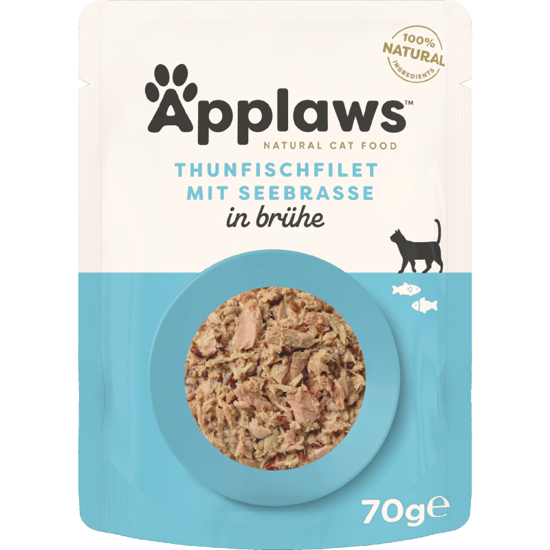 Applaws Natural Cat Pouches Thunfischfilets & Brachse 70 g