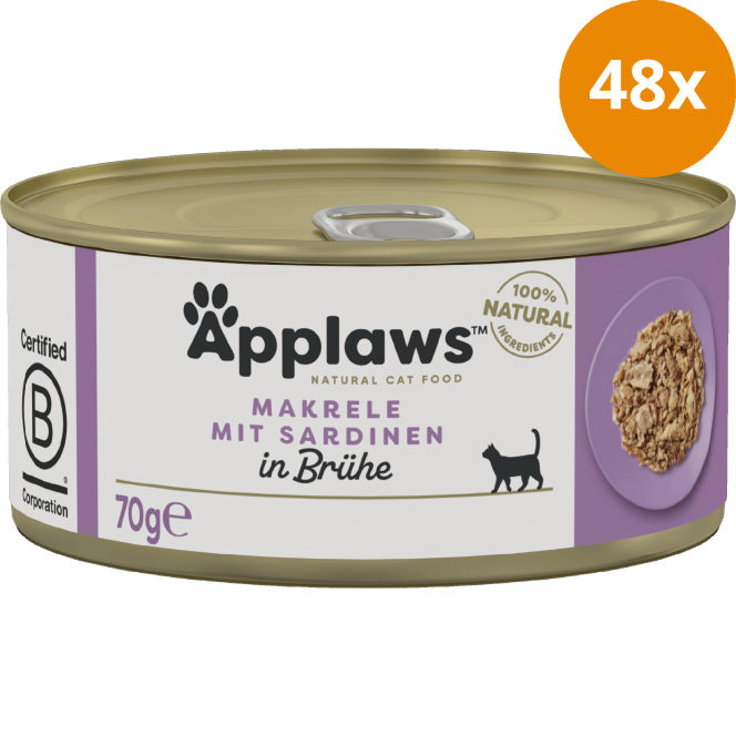 Applaws Natural Cat Tins Makrele & Sardinen 70 g