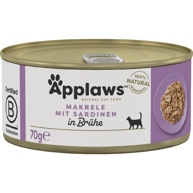 Applaws Natural Cat Tins Makrele & Sardinen 70 g