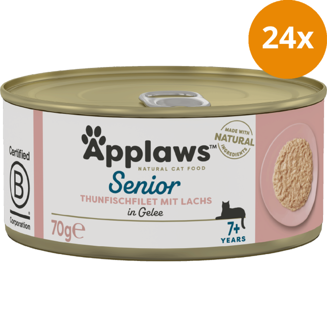 Applaws Natural Cat Tins Senior Thunfisch & Lachs in Gelee 70 g