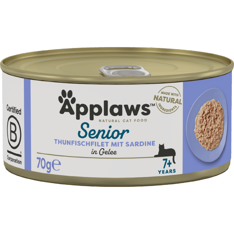 Applaws Natural Cat Tins Senior Thunfisch & Sardine in Gelee 70 g