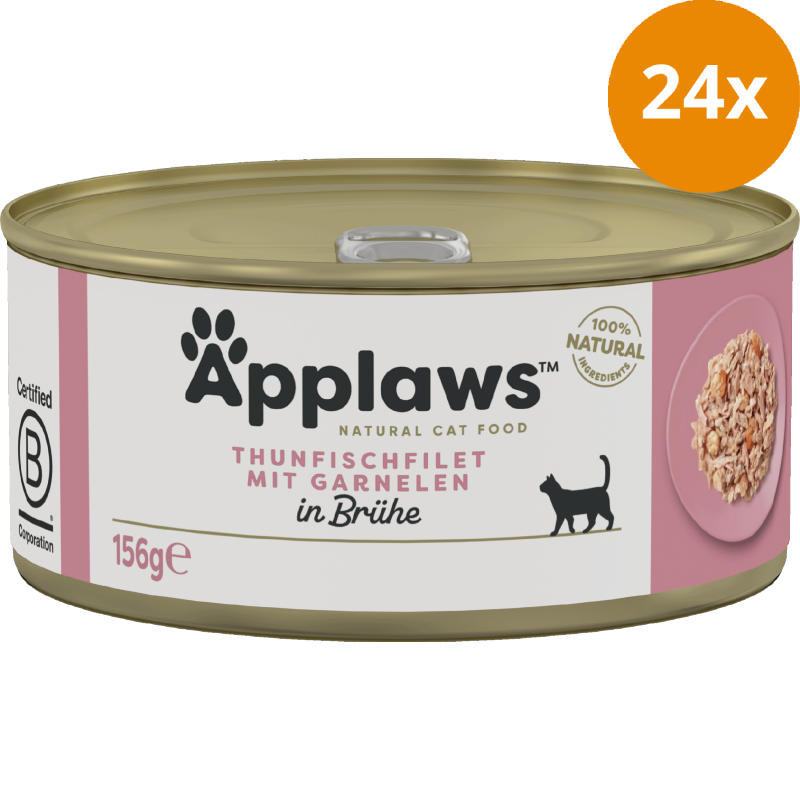 Applaws Natural Cat Tins Thunfisch mit Garnelen 156 g