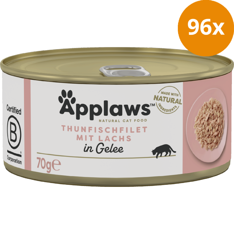 Applaws Natural Cat Tins Thunfischfilet & Lachs in Gelee 70 g