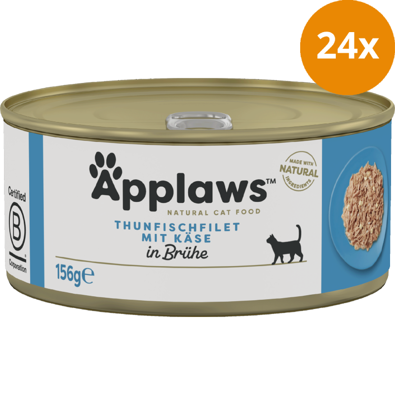 Applaws Natural Cat Tins Thunfischfilets & Käse 156 g