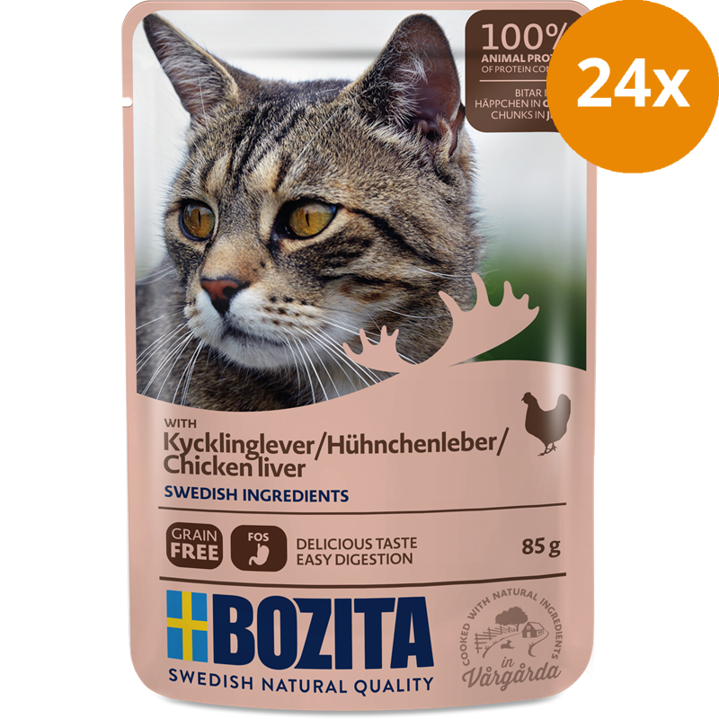 Bozita Häppchen in Gelée Hühnchenleber 85 g