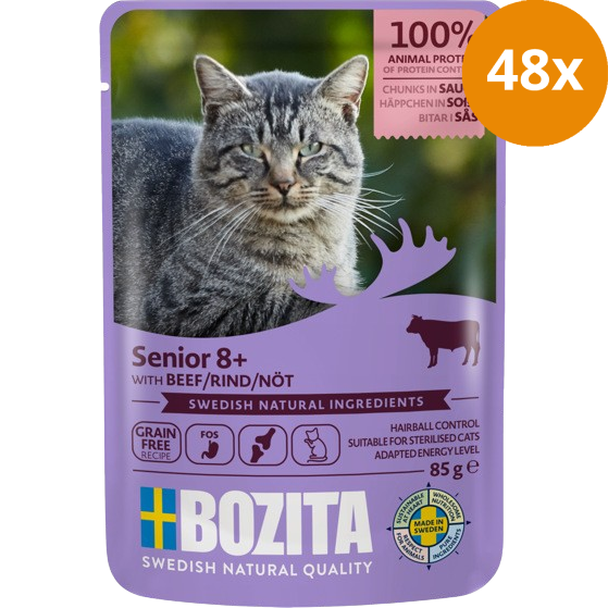 Bozita Senior 8+ Häppchen in Sauce mit Rind 85 g