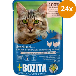 Bozita Sterilised Häppchen in Sauce PB mit Huhn & Pute 85 g