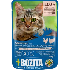 Bozita Sterilised Häppchen in Sauce PB mit Huhn & Pute 85 g