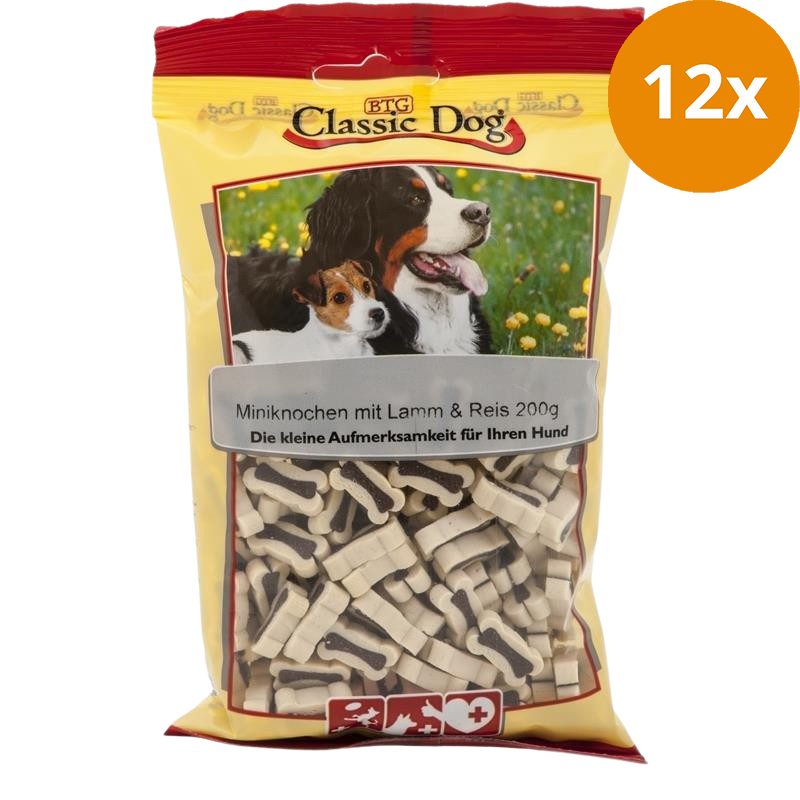 BTG Classic Dog Mini Knochen Lamm & Reis 200 g