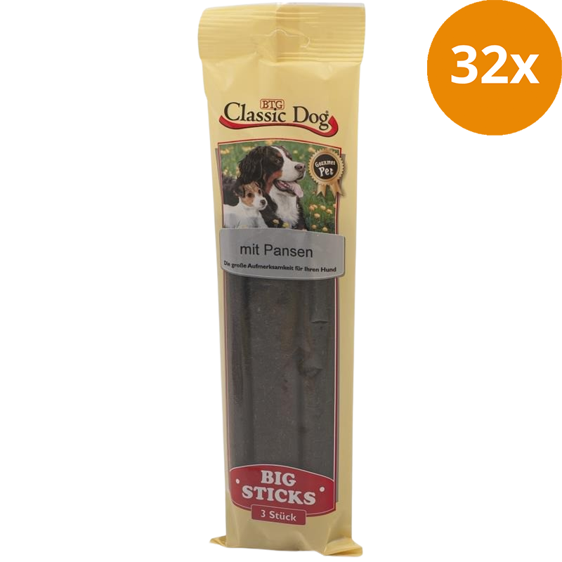 BTG Classic Dog Snack Big Sticks Pansen 300 g