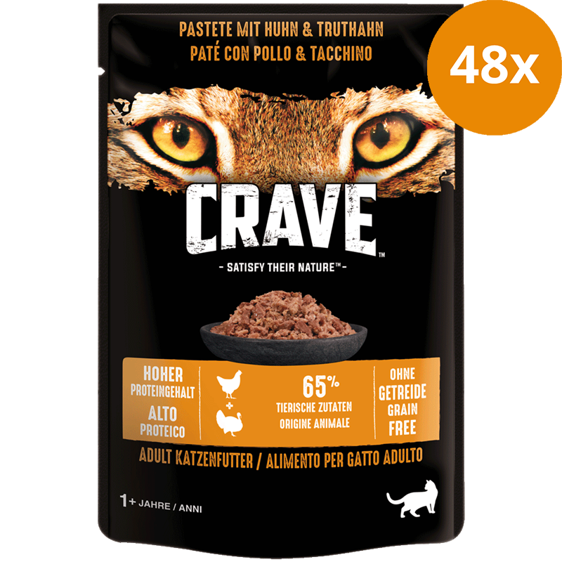 Crave Pastete Huhn & Truthahn 85 g