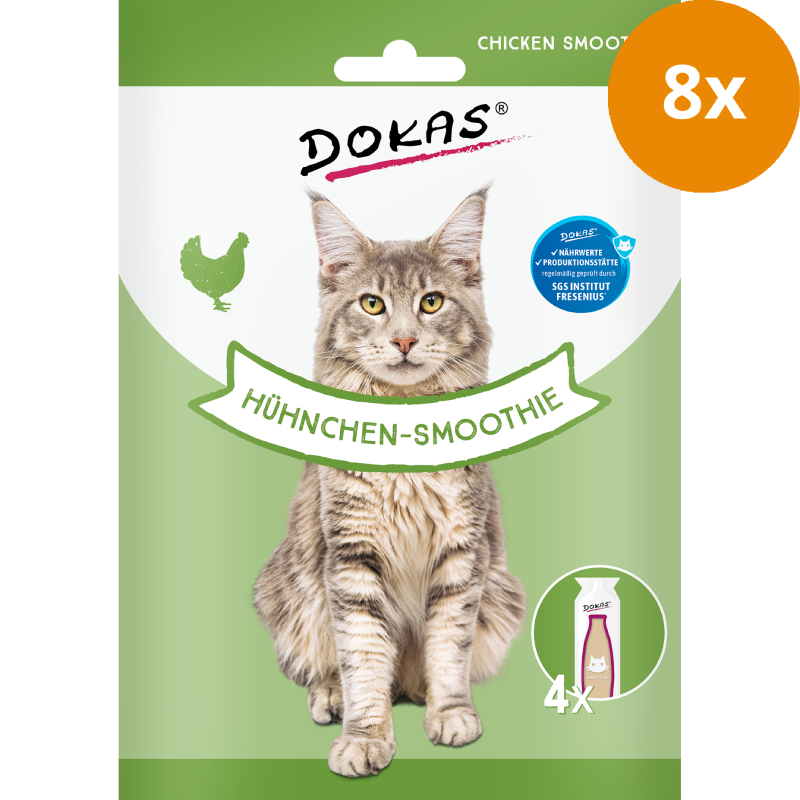 DOKAS Smoothie Hühnchen 120 g | Katzensnack