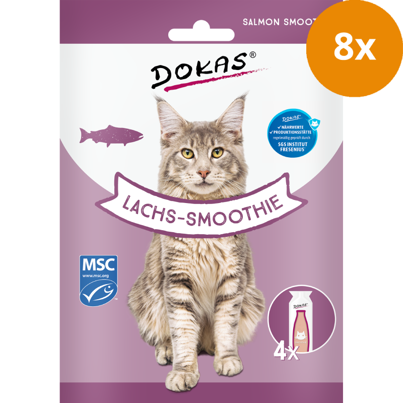 DOKAS Smoothie Lachs 120 g | Katzensnack