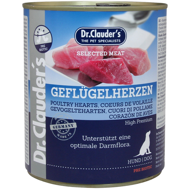 Dr.Clauder's Selected Meat Geflügelherzen 800 g