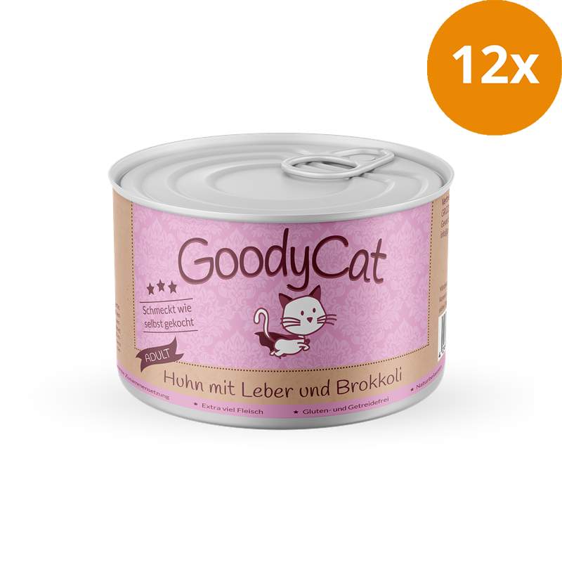 Goody Cat Adult Huhn mit Leber & Brokkoli 180 g