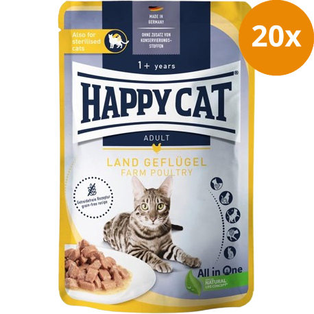 Happy Cat PB Culinary Meat in Sauce Land Geflügel 85 g