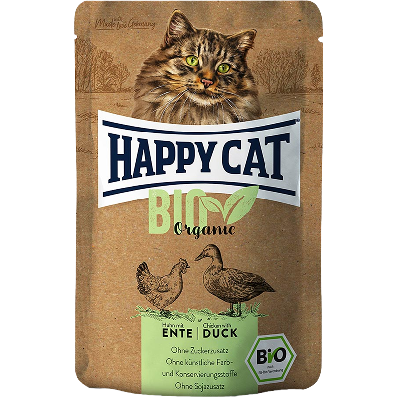 Happy Cat Pouch Bio Huhn & Ente 85 g