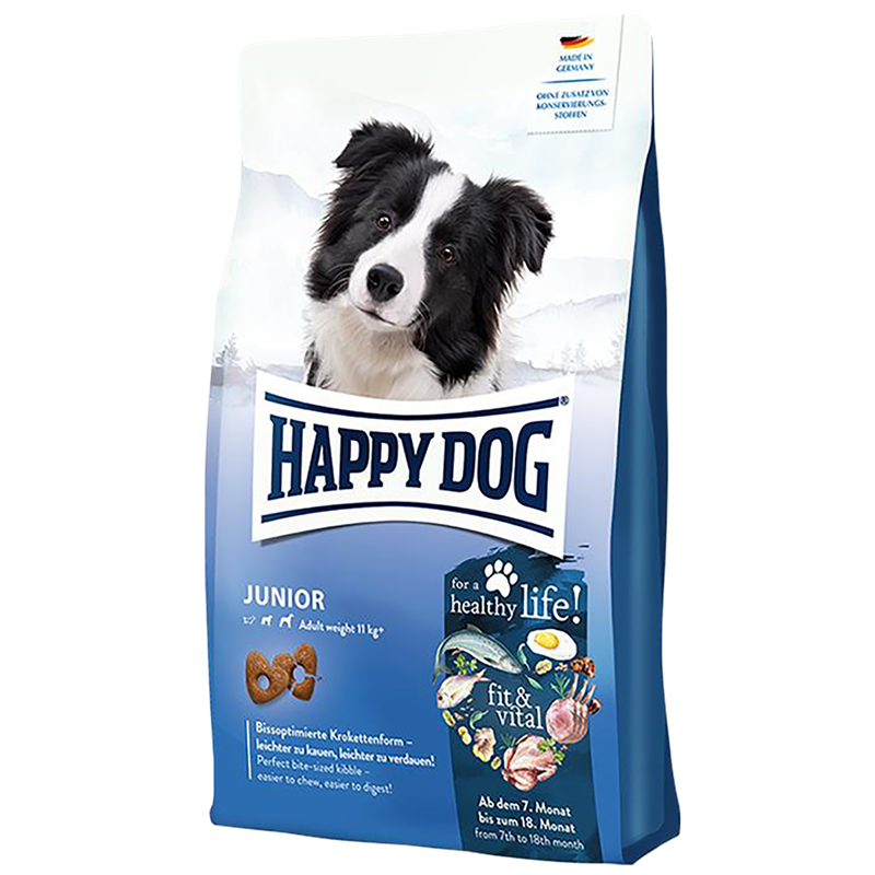 Sparpaket Happy Dog fit & vital Junior 2 x 4 kg