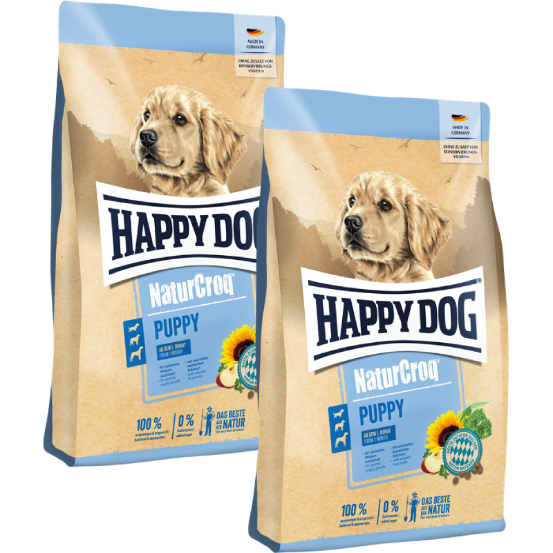 Sparpaket Happy Dog NaturCroq Puppy 2 x 4 kg