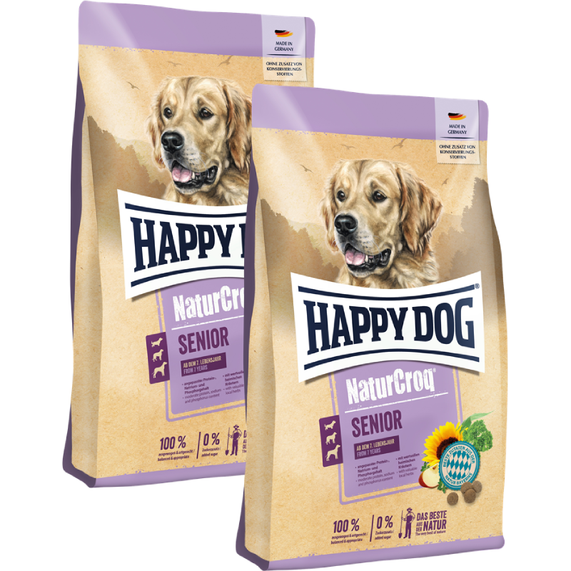 Sparpaket Happy Dog NaturCroq Senior 2 x 4 kg