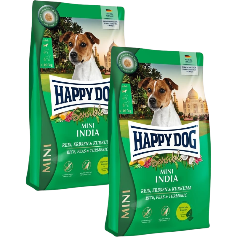 Sparpaket Happy Dog Sensible Mini India 2 x 4 kg