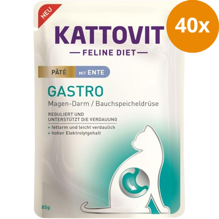 Kattovit PB Feline Diet Gastro Paté mit Ente 85 g